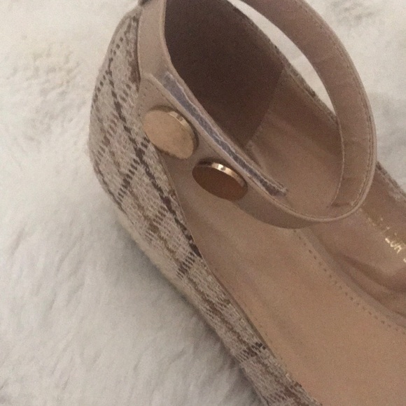 Plaid Ankle Strap Women Shoes - Picture 3 of 8